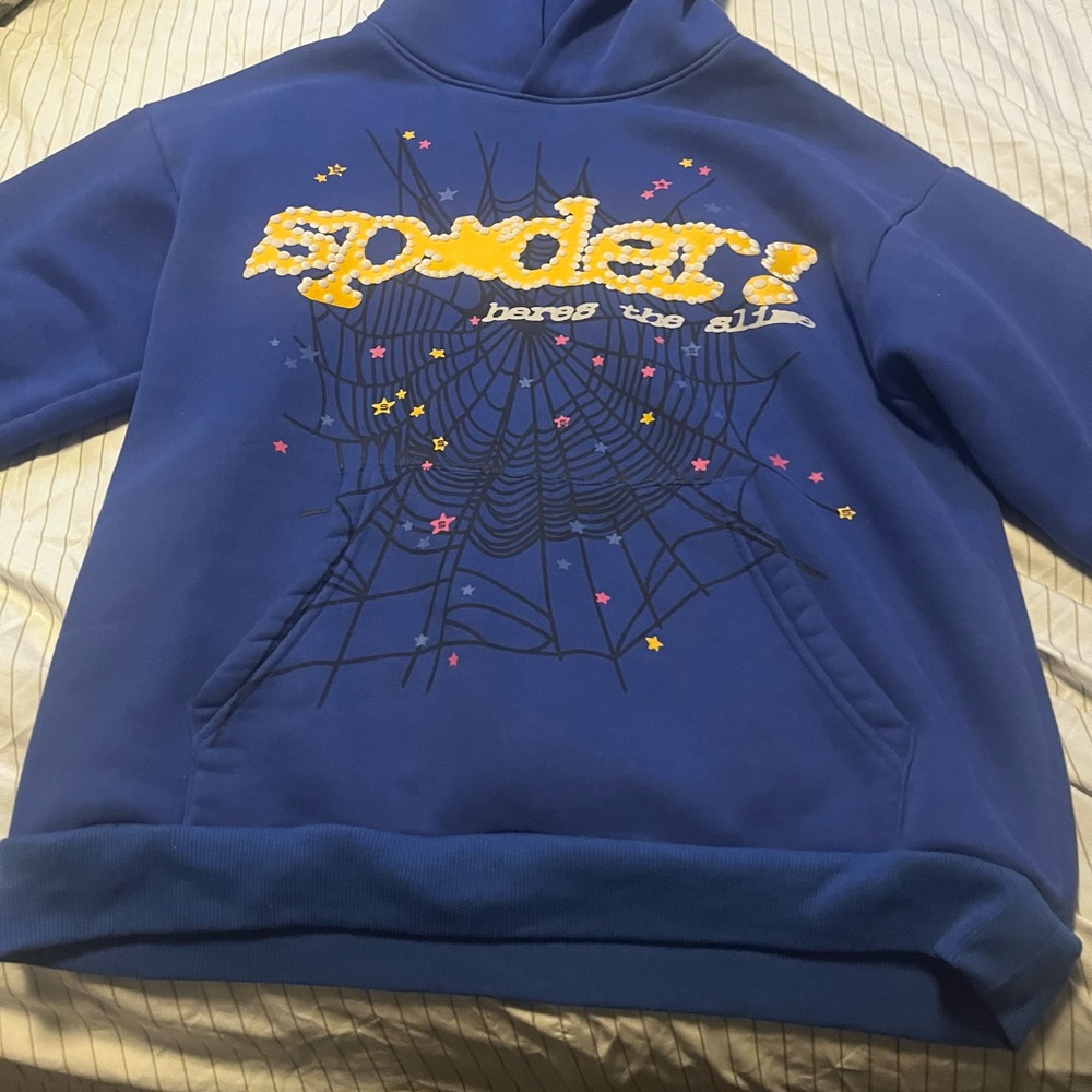 Blue Spider Graphic Men's Cardigan